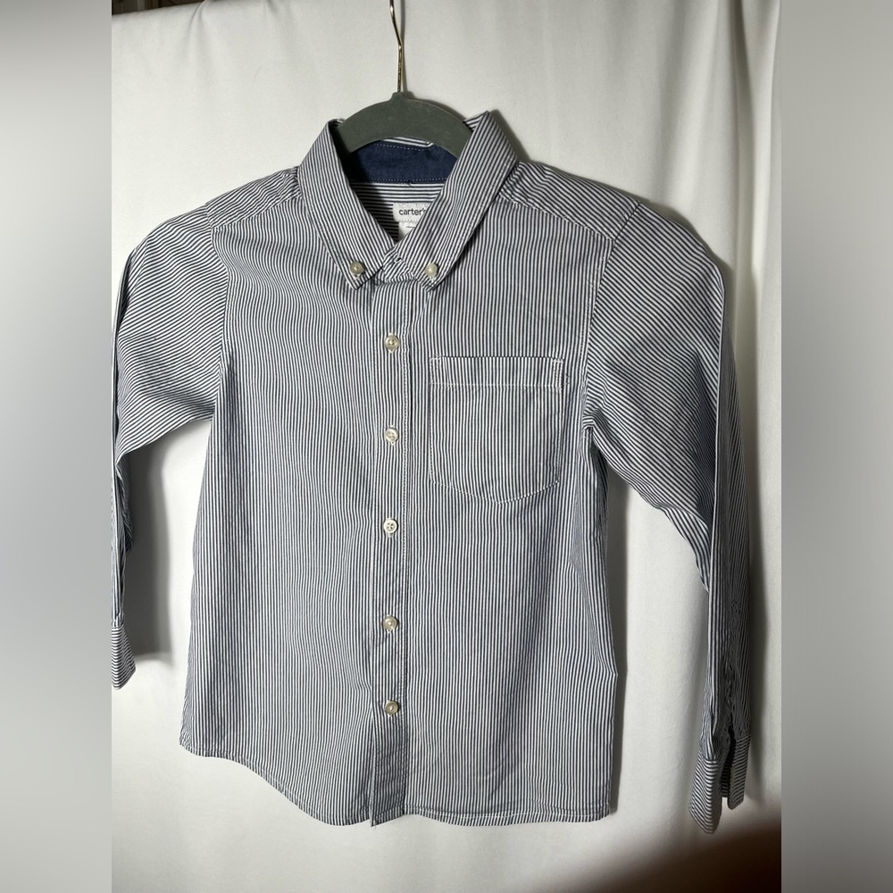 Lot of 2 Carters Boys Size 6 Button Down Shirts